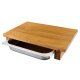 cleenbo Schneidebrett Eiche classic GN mit Edelstahlwanne