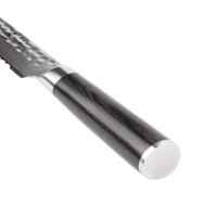 cleenbo Brotmesser 67 Lagen Damast Steel Kochmesser mit 200 mm gehämmerter Klinge