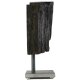 cleenbo Messerblock groß aus Holz, magnetisch aus handgearbeiteter ca. 3000 Jahre alter Mooreiche, Block mit Magnet, unbestückt leer ohne Messer, geeignet für jedes Kochmesser