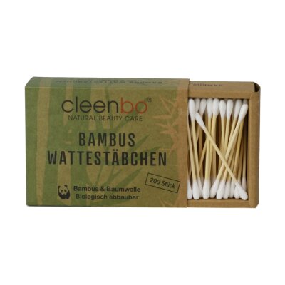 cleenbo Bambus Wattestäbchen 1 Packung (200 St.)