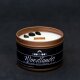 The MoonMoon Company - B4 - Duftkerze: Woodlander, aus Soja-Kokos Wachs mit Holzdocht - sowie  hochwertigen ätherischen Ölen und Kristallen - in wiederverwendbarem Behälter